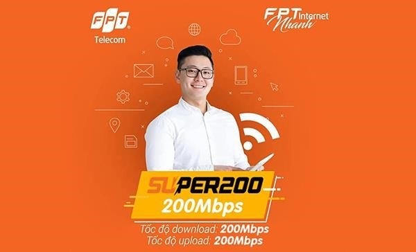 Truyền hình qua internet (200 Mbps).